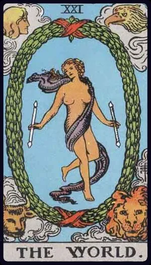 The World tarot card